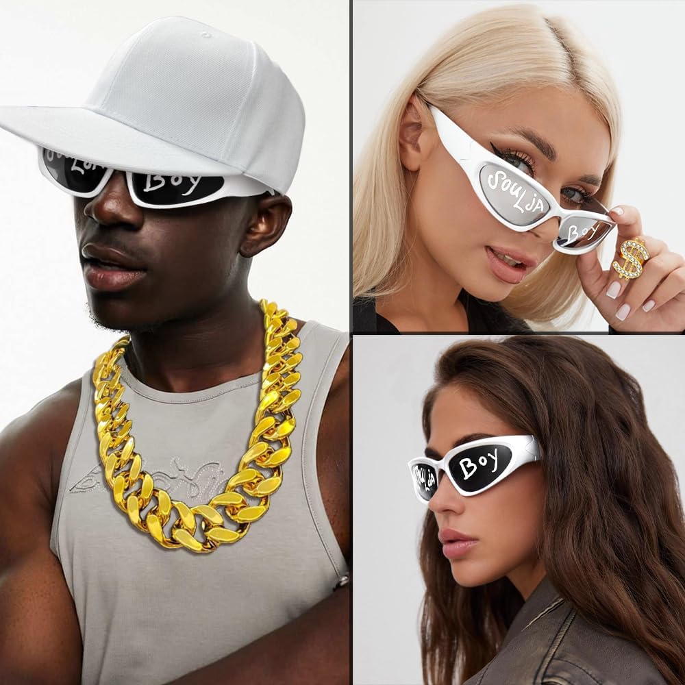 Hip Hop Costumes Kit 80s 90s 2000s Rapper - Image 3