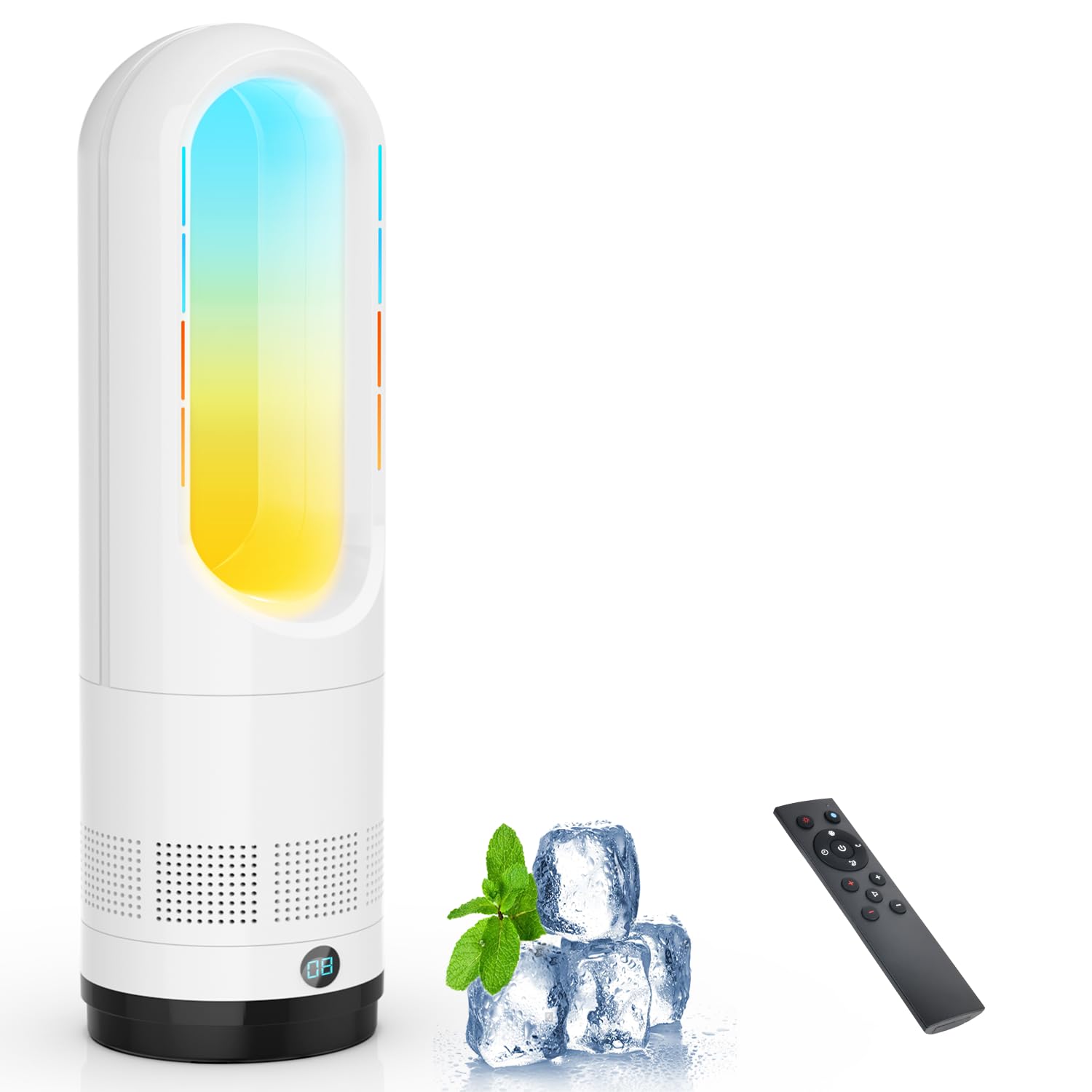 Amazon | 扇風機 羽なし タワーファン【2026最新進化＆冷暖両用】冷風