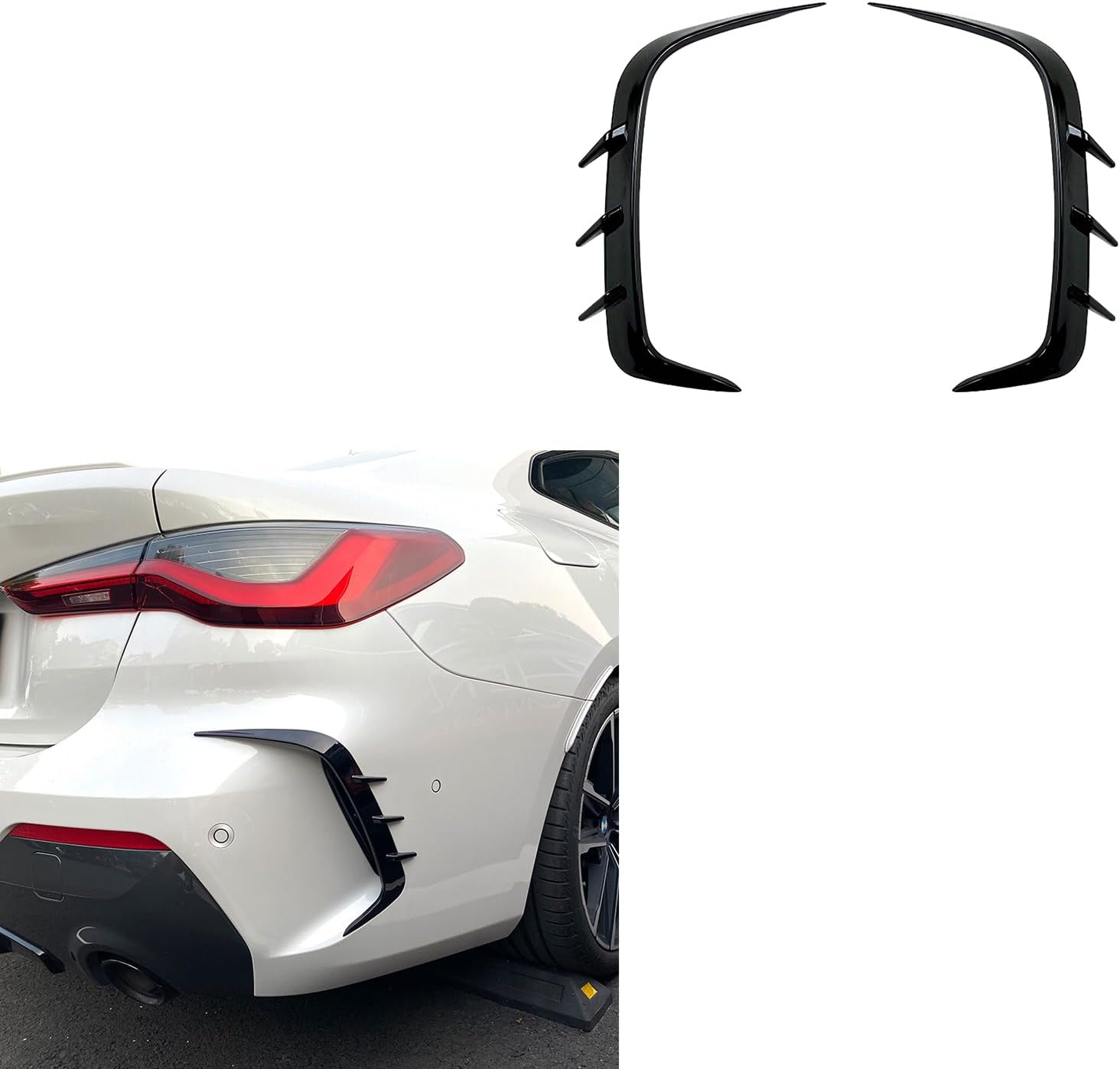 Amazon.com: CHIESMA Front Lip for 2021 2022 2023 2024 2025 BMW 4 Series ...