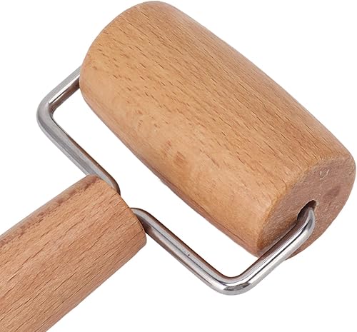 Miniatura 8 de Rodillo de madera, rodillo de molienda antiadherente para panadero, grosor uniforme, rodillo de masa de madera, rodillo de masa de pizza, rodillo de