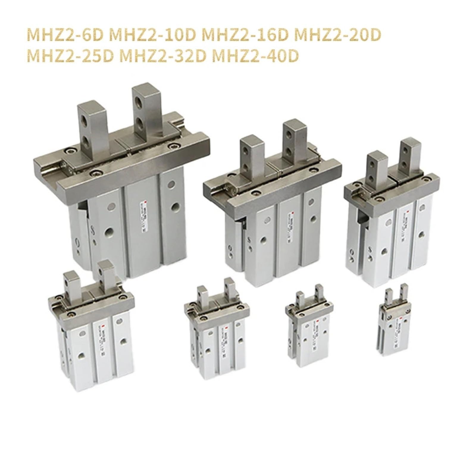 Paralleler Luftgreifer, Bohrung 10D 16D 20D 25D 32D 40D, doppelter einfachwirkender Pneumatikzylinder Mit schneller Reaktion und flexibler Steuerung(MHZ2-32D)