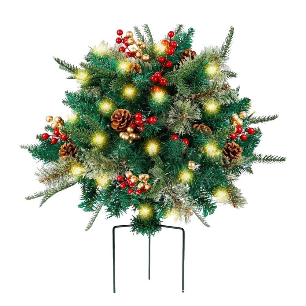 Sapin de Noël artificiel haut de gamme illuminé blanc chaud QOXEZY