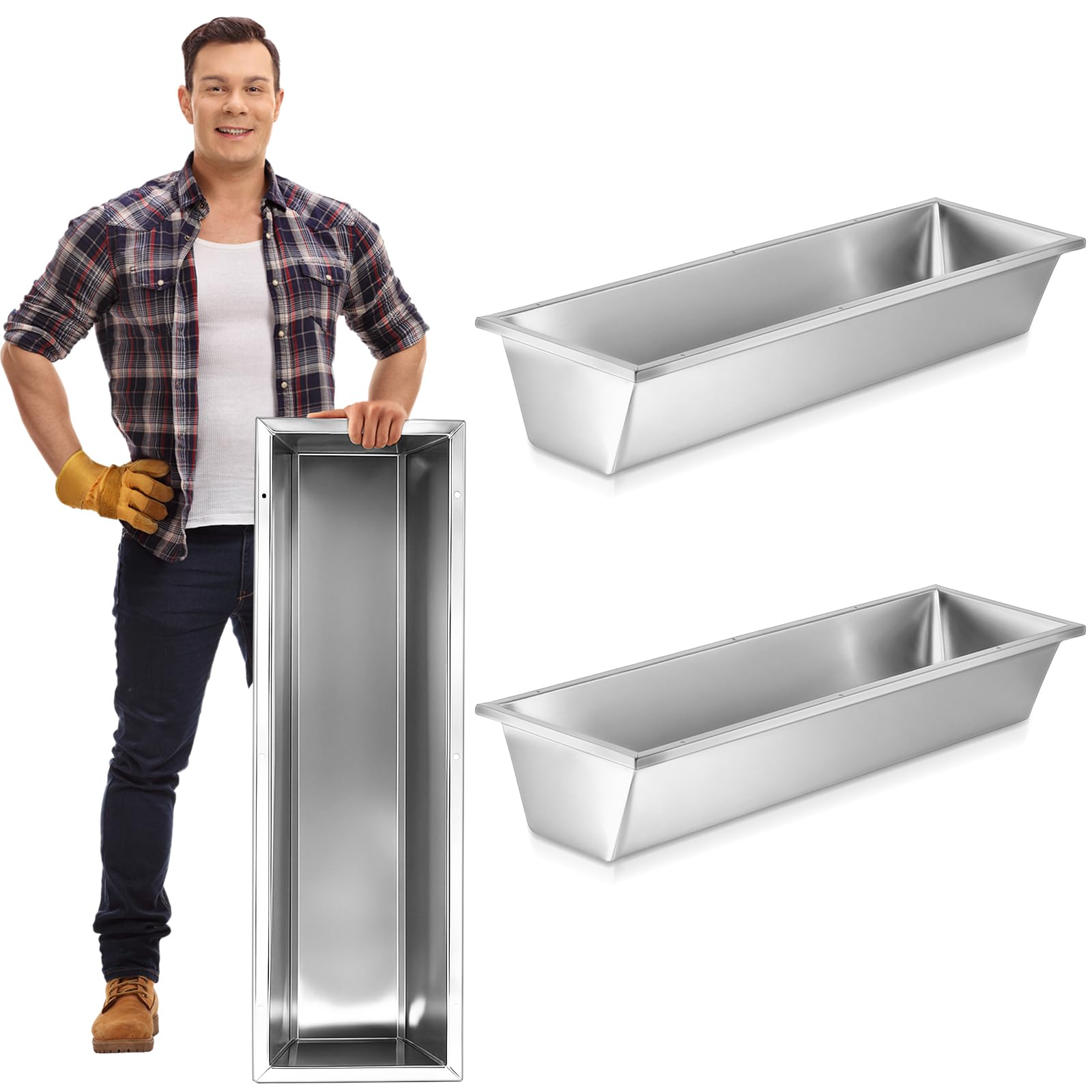 Photo 1 of Geelin Livestock Water Trough,12 Gallon/48 Quart,2 Pcs
