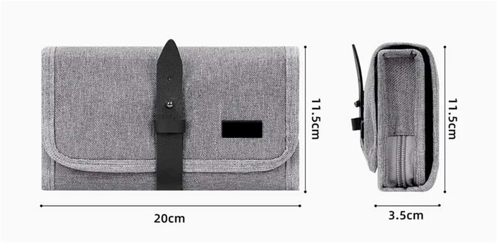 Borsa Organizzatore Cavo | Accessori impermeabili di viaggio di stoccaggio digitale portatile(Black)