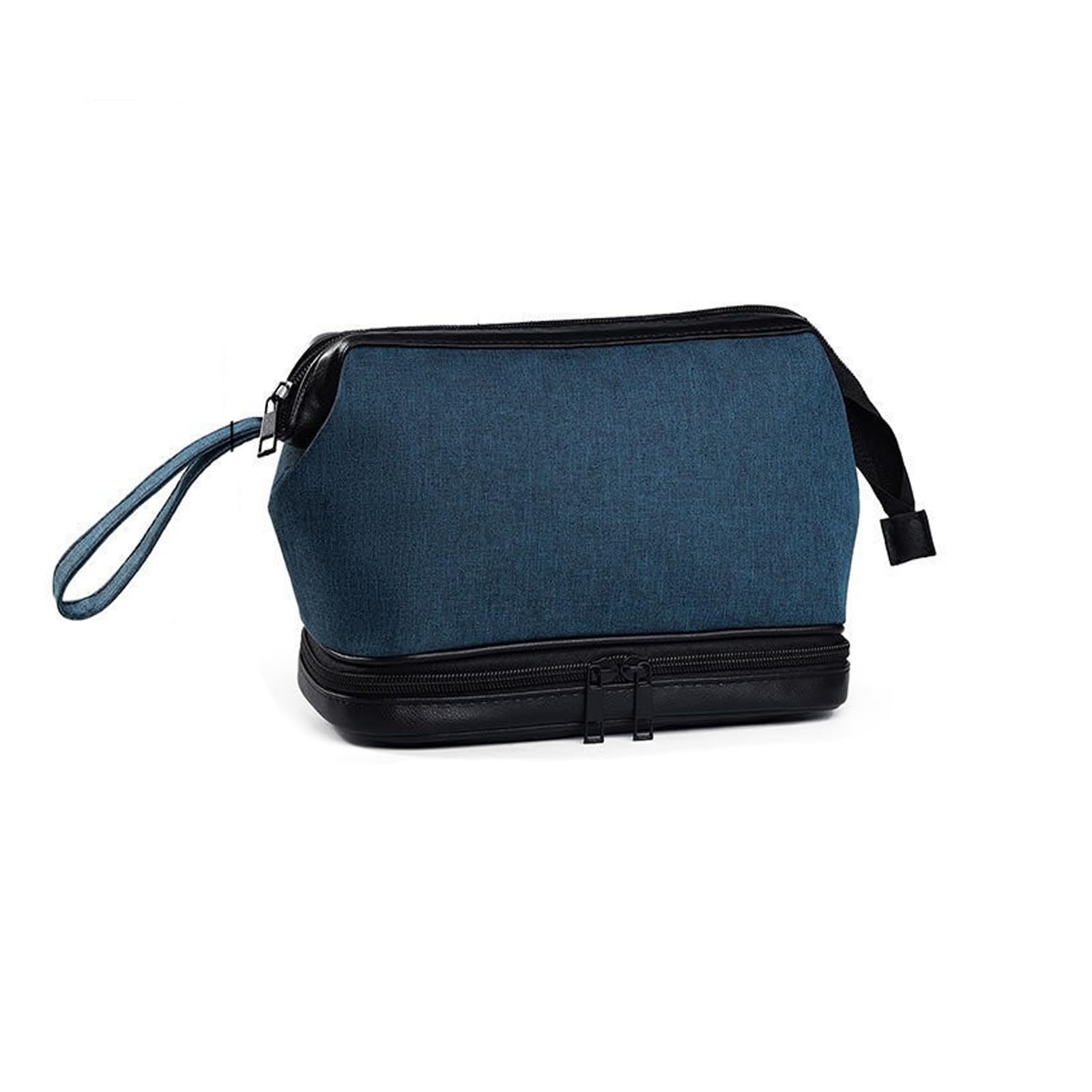 Beauty Case Da Uomo: Beauty Case Da Viaggio Impermeabile Con Tasca Asciutta Umida Beauty Case Misto Per Utensili Da Barba Blu 98876233