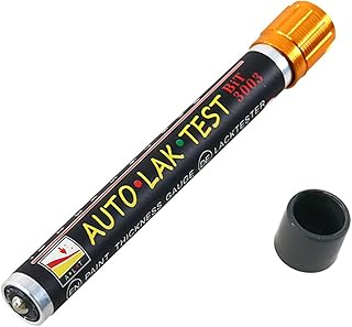 Paint Thickness Tester Meter Gauge, Paint Coating Tester Car Body Damage Detector with Magnetic Tip and Measurement Scale, Dimensional Measurement Tool for Car