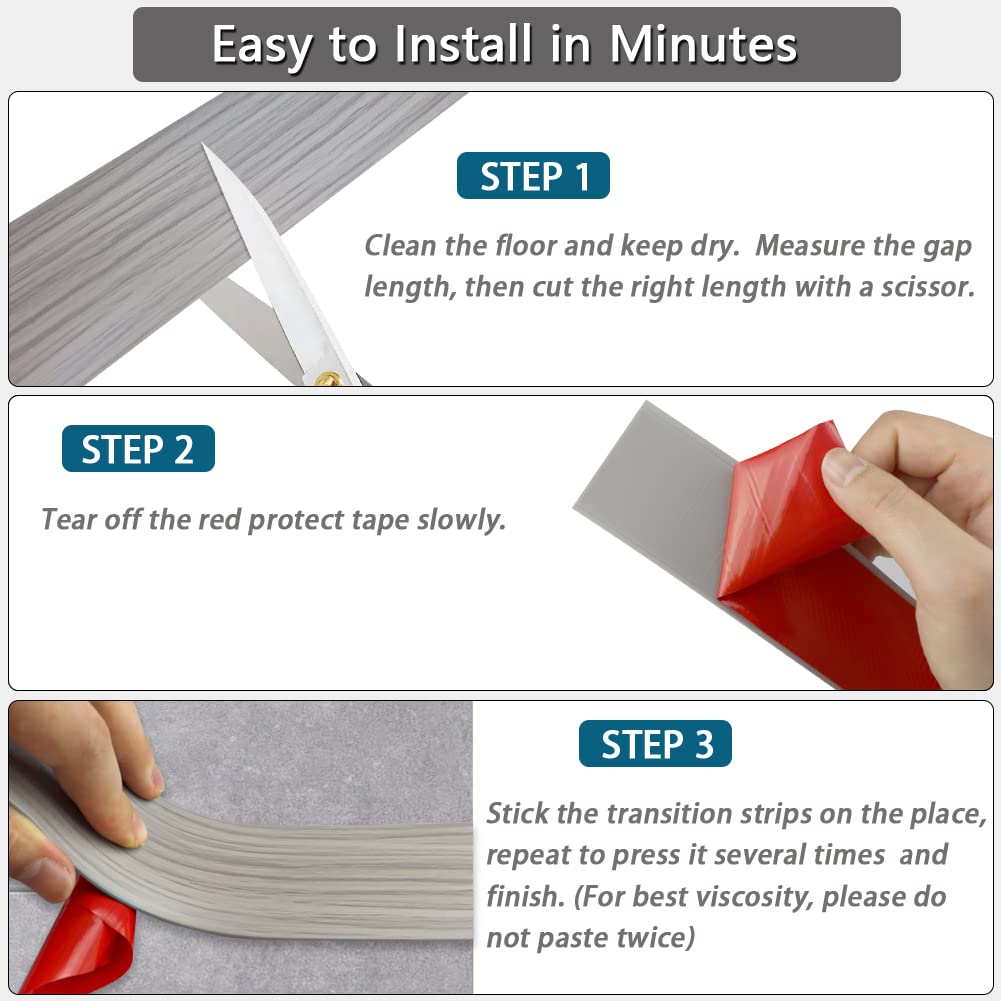 Floor Transition Strip 2 Self Adhesive Flat Vinyl
