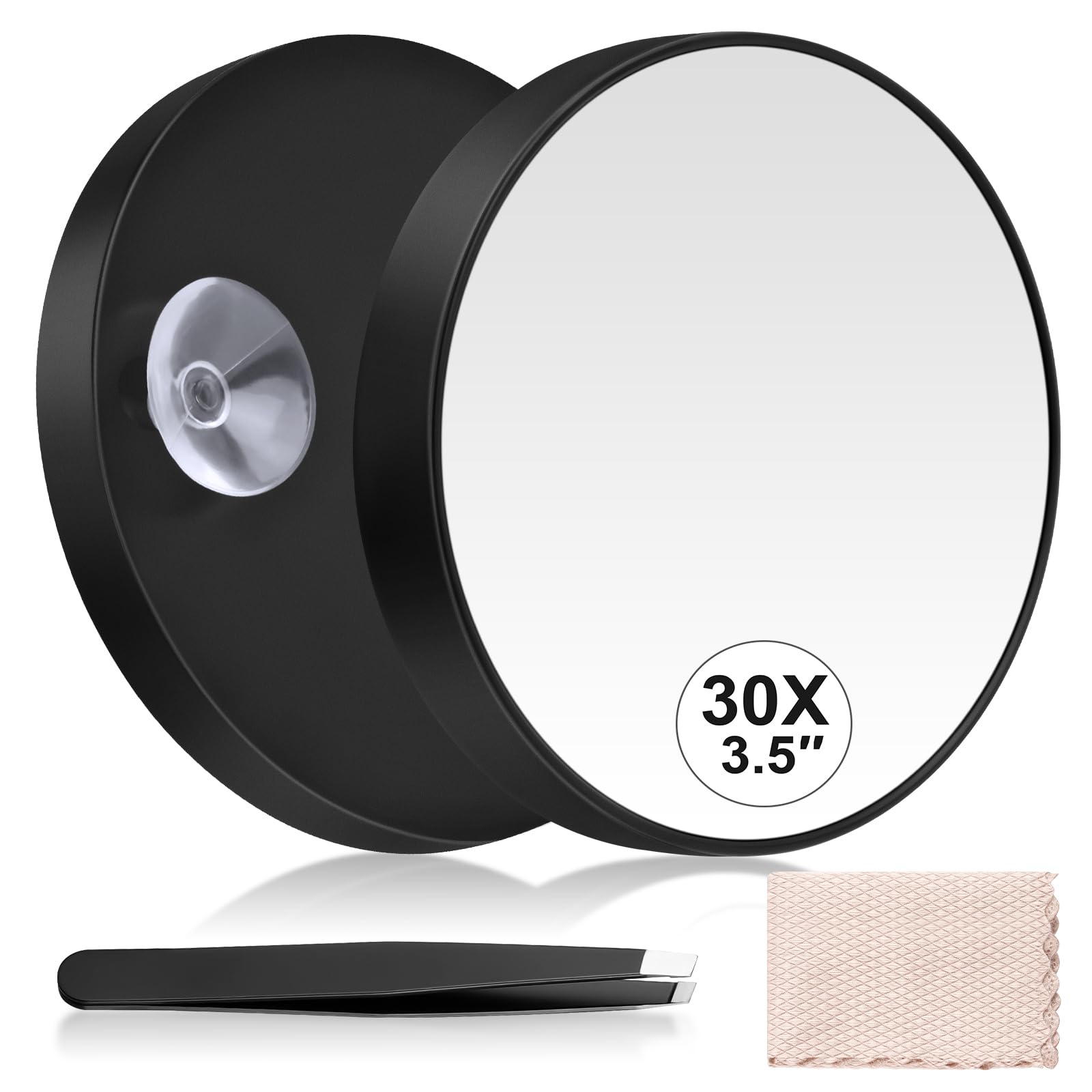 Espejo de Aumento con Ventosa, Espejo de Aumento 30X para Espejo de Maquillaje con Aumento, Espejo de Aumento de Viaje