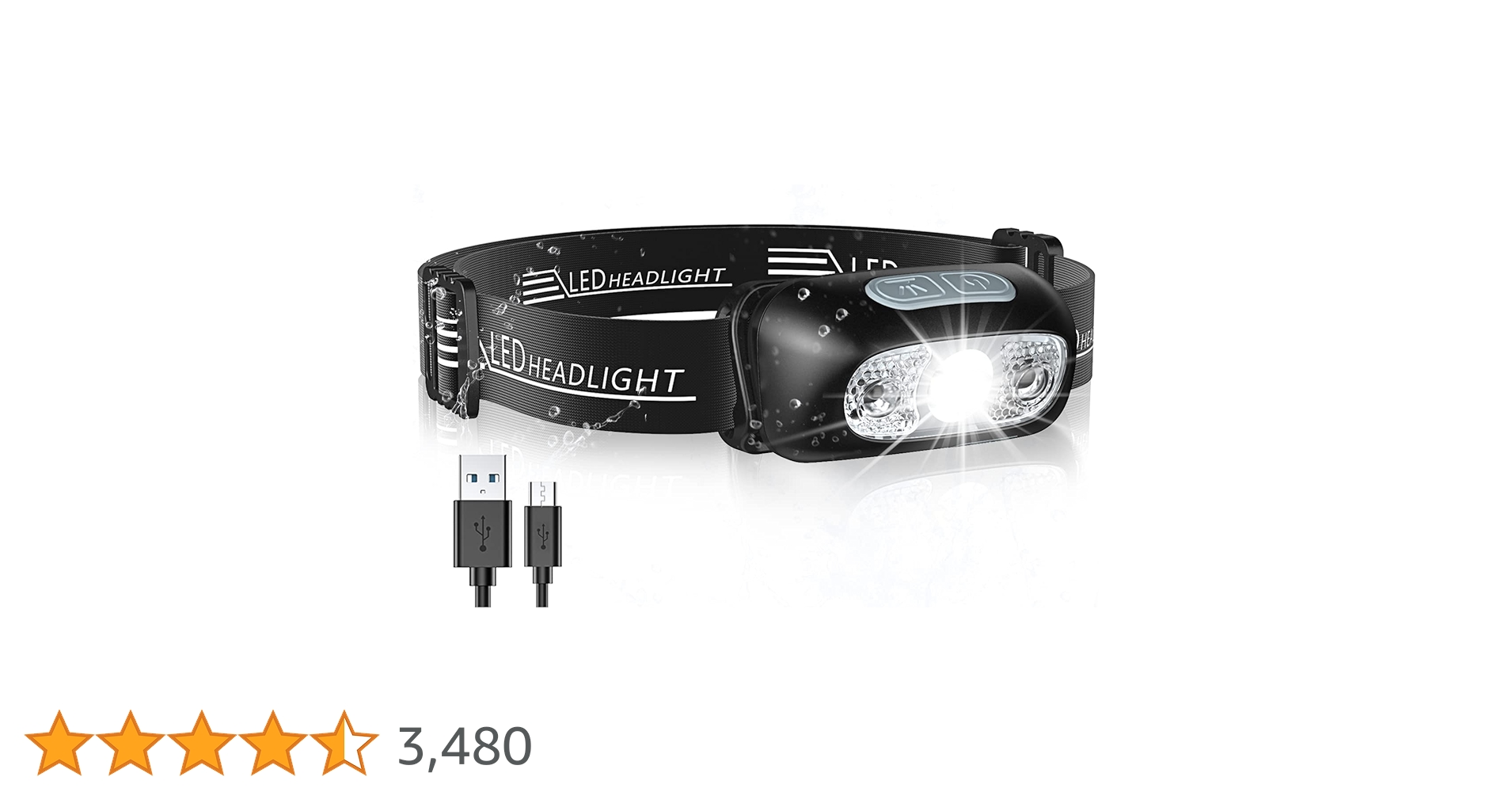 Amazon.co.jp: Cocdov ヘッドライト 充電式 40ℊ超軽量 IPX6防水 IR