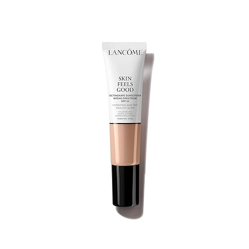 Lancôme Skin Feels Good Hidratante Tintado Hidratante con SPF 23 - Base sin aceite y ligera - Cobertura transparente con acabado brillante saludable