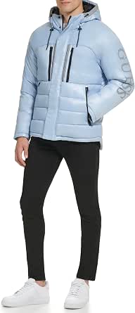 Guess Glossy Puffer Jacket GUESS Men's Mid-Weight Puffer Jacket