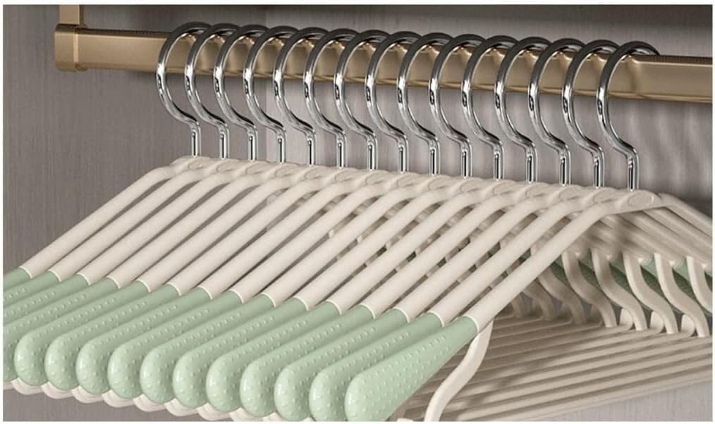 HCZKIUJY Home Plastic Hangers 20 Pack Clothes Hanger With Hooks Lightweight Durable Wided Coats Hangers hangers for clothes non slip