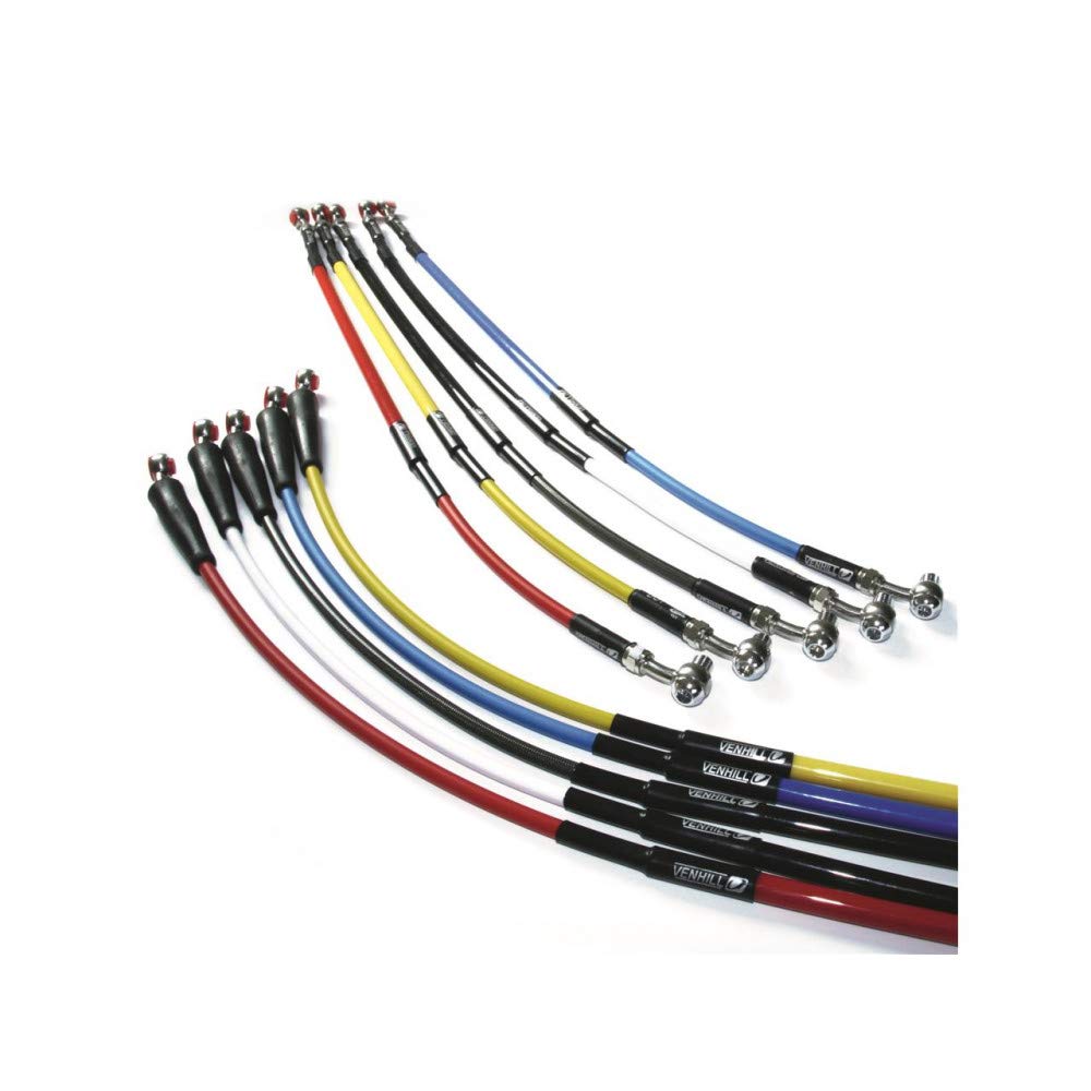 Tubo de freno Venhill de acero inoxidable para Sherco con acabado plateado premium