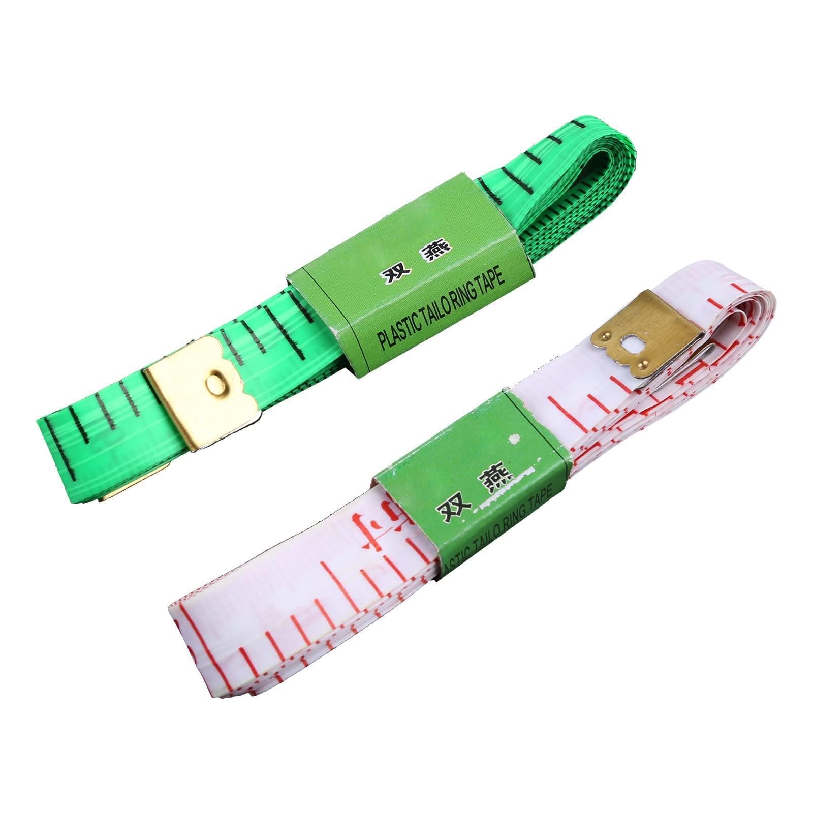 Kalttoy Multicolor Measure 60-Inch / 150Cm Soft Cloth Measuring Tape Weight Loss Medical Body Measurement Sewing Tailor Craft Rule Tape Measure Body Measuring