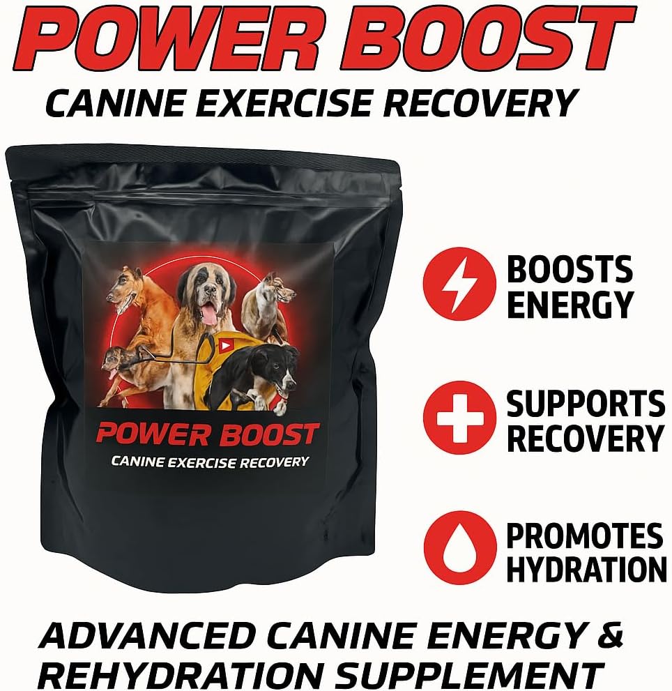 Power Boost Canine Formula Low-Fat High-Carb Rehydration & Recovery for Working/Sporting Dogs 1.8 lbs