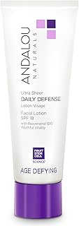 Andalou Naturals Age Defying Ultra Sheer Daily Defense Facial Lotion SPF...