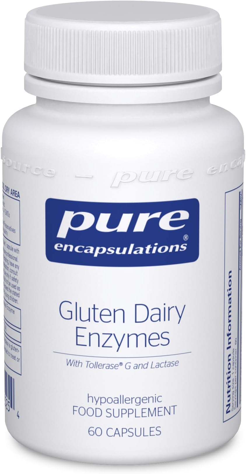 Gluten Dairy Enzyme - Digestive Support for Gluten and Diary, 60 Capsules