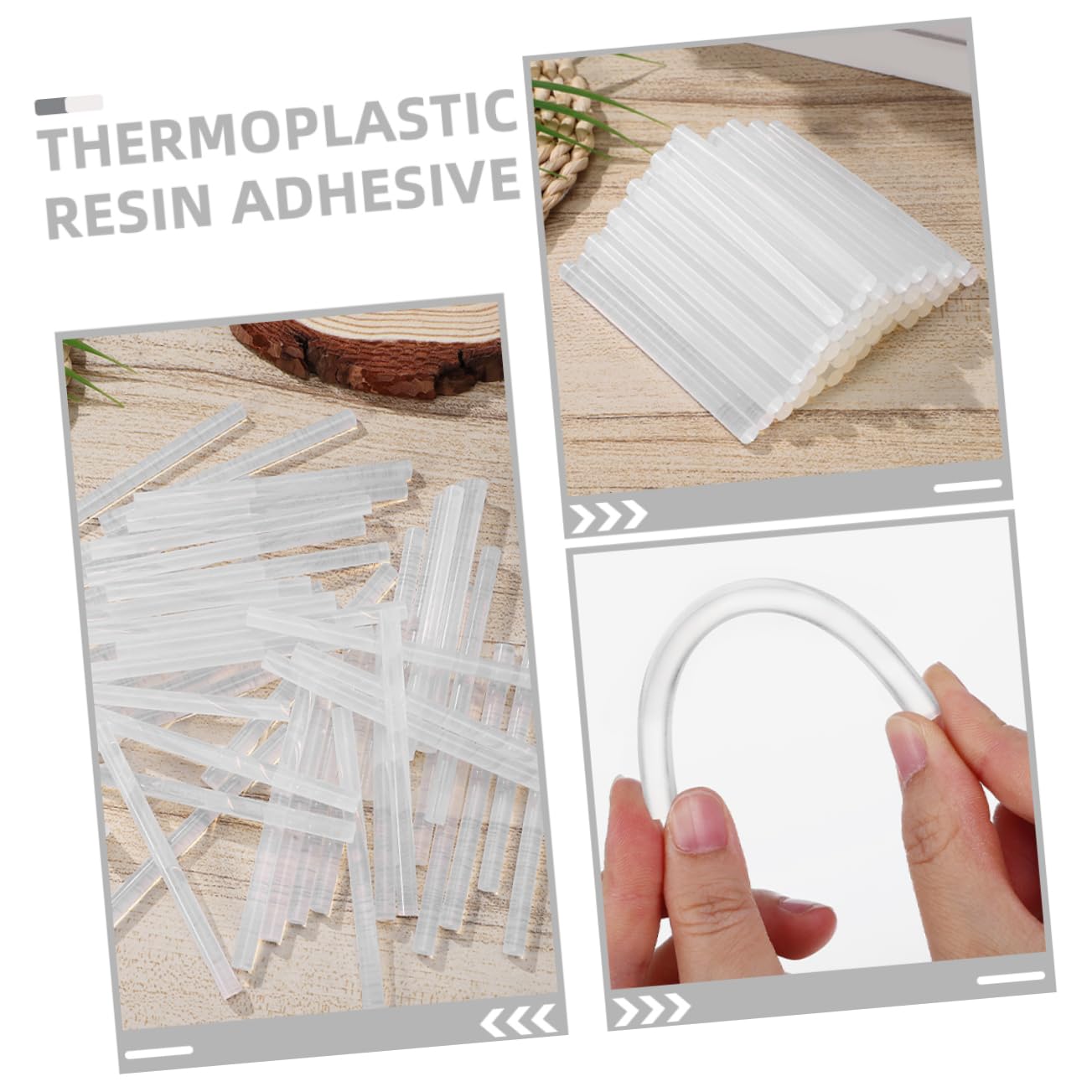 Bâton de Colle Thermofusible Blanc, Lot de 100 Pièces pour Bricolage