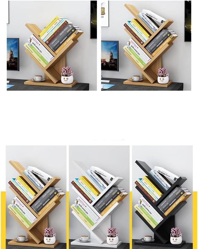 デスクトップの本棚 3層木製本棚卓上ツリー本棚小さなデスクトップ本棚ファッション収納ラック 木製のデスクトップの本棚 本棚 書架 Www Qbusinessmagazine Com