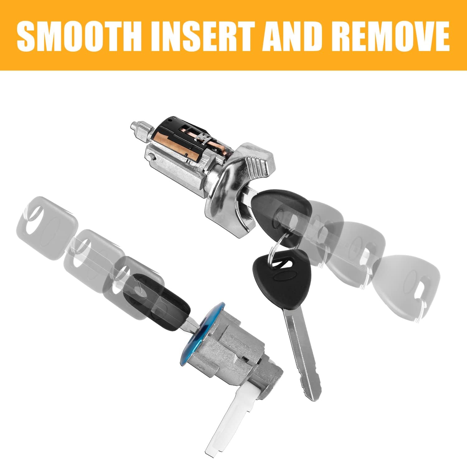 Buy Ignition Key Switch Lock Cylinder＆Door Lock Cylinders With Keys Set