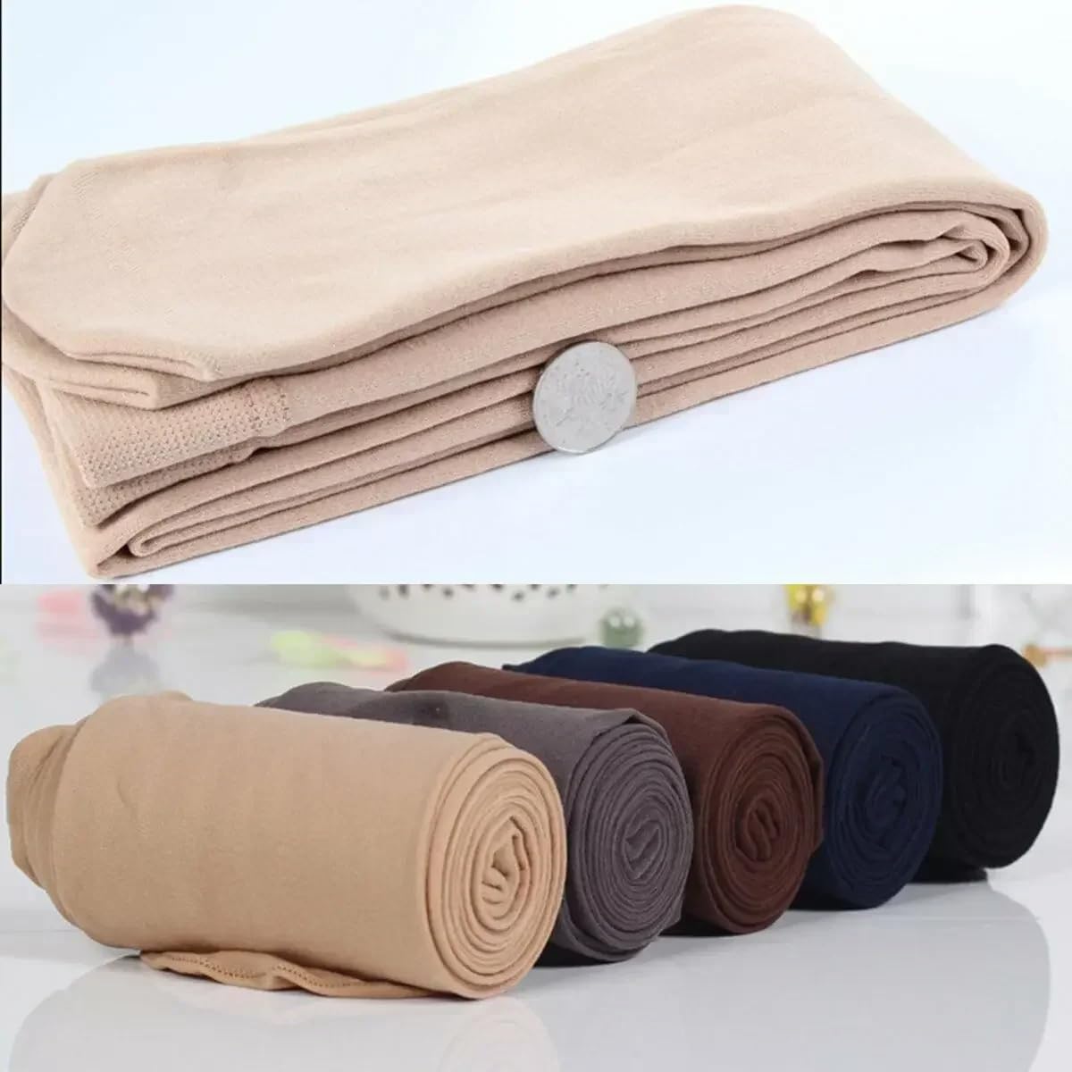 Damskie Legginsy Z Podszewką Z Polaru - 2 Szt. Damskie Legginsy Termiczne Damskie Zimowe Rajstopy Termiczne Seksowne Legginsy Rajstopy Z Wysokim Stanem Rajstopy Pończochy