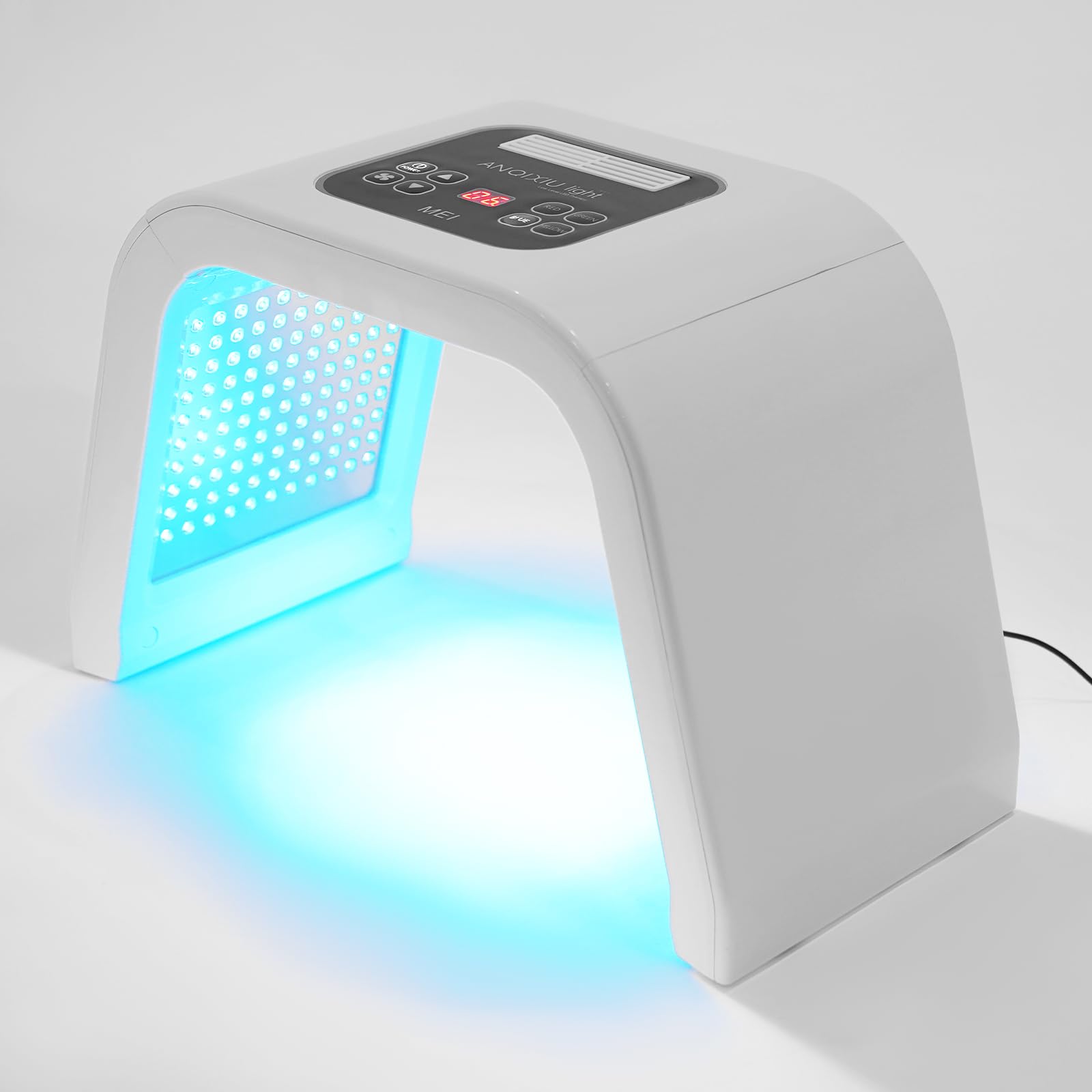 Maska Led, 7 kolorów Led leczenie światłem Pdt terapia fotonem pielęgnacja skóry terapia światłem twarzy, 287* SMD LED, do ujędrnienia skóry, redukcji zmarszczek, 48*31*23cm