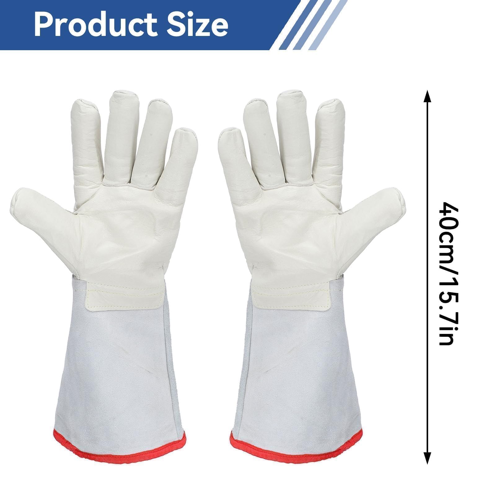 Gants cryogéniques, Gants de Protection Contre l'azote Liquide, Gants congelés, Gants cryogéniques Solides, Gants de Traitement de la Glace sèche, Gants de Protection Contre Les liquides, 40cm