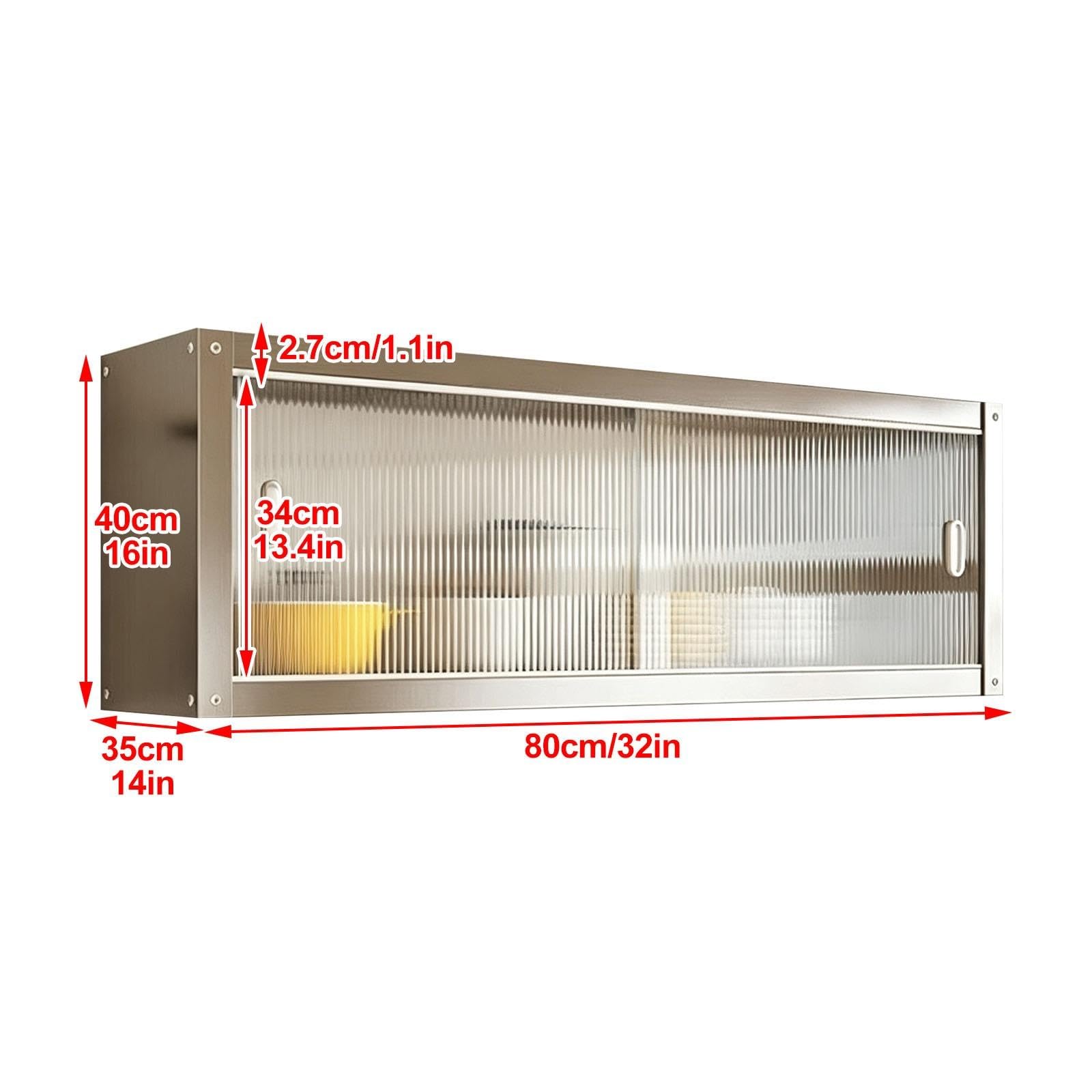 Pensili Cucina In Acciaio Inox Con Porte Scorrevoli In Acrilico