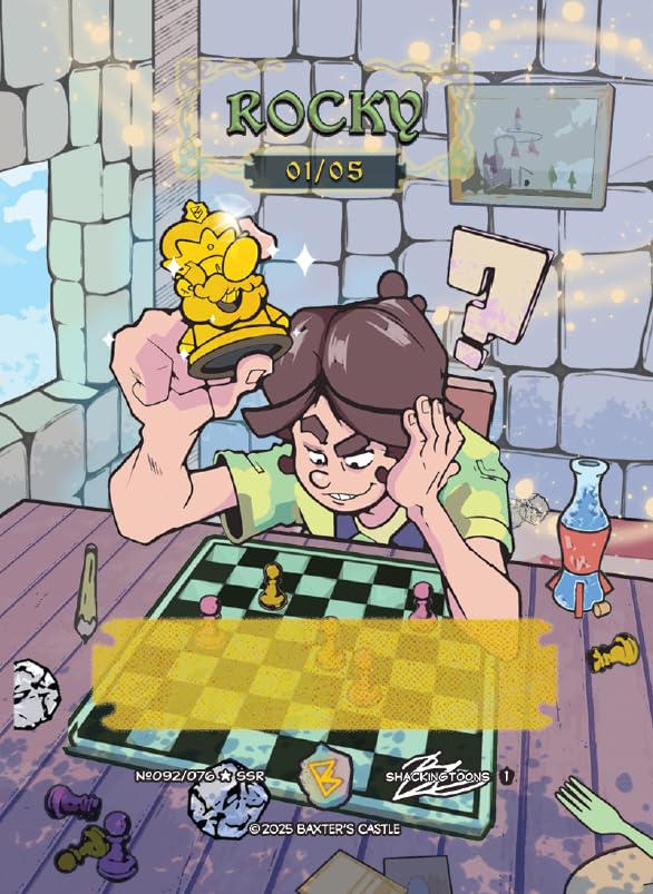 Baxter's Castle Comic Cards, Booster Box Includes 12 Packs Kids Trading Cards | Serialized Hits, Signatures and Alternate Art Inserts | Perfect for TCG Enthusiast and Collectors