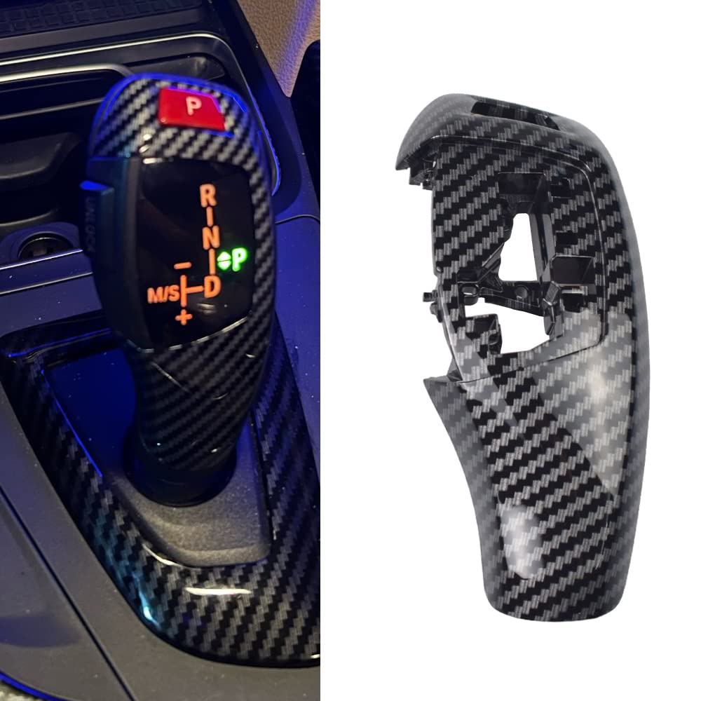 Pommeau De Levier De Vitesse Pour BMW F20 F30 F10 X3 Etc. - Fibre Carbone, Noir, Argent, Bleu, Rouge (LHD - Noir)