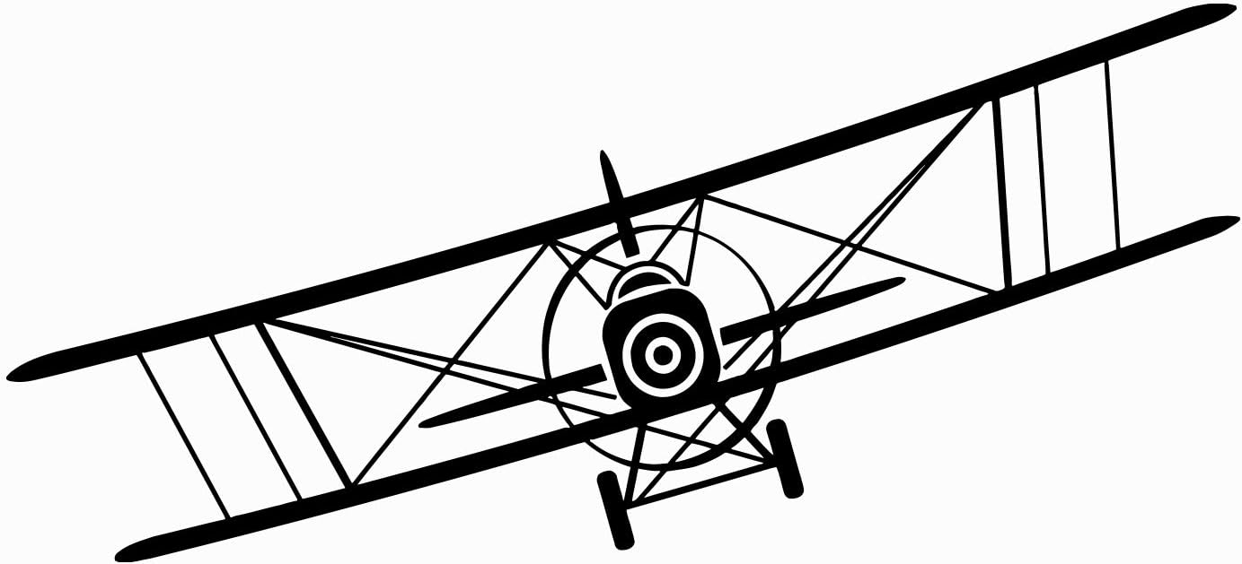 Plane Wall Decal Airplane Vinyl Sticker Decals Biplane Decor Plane Air Airplane Decal Boy Room Decor Bedroom Men Gift Nursery Dorm Decor x28
