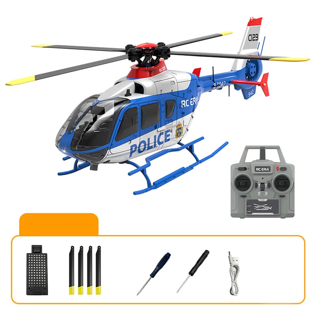 Torcster Hubschrauber H-135 Police Brushless 6G 281mm RTF 2,4G Ferngesteuert 3D Anfänger Indoor Heli
