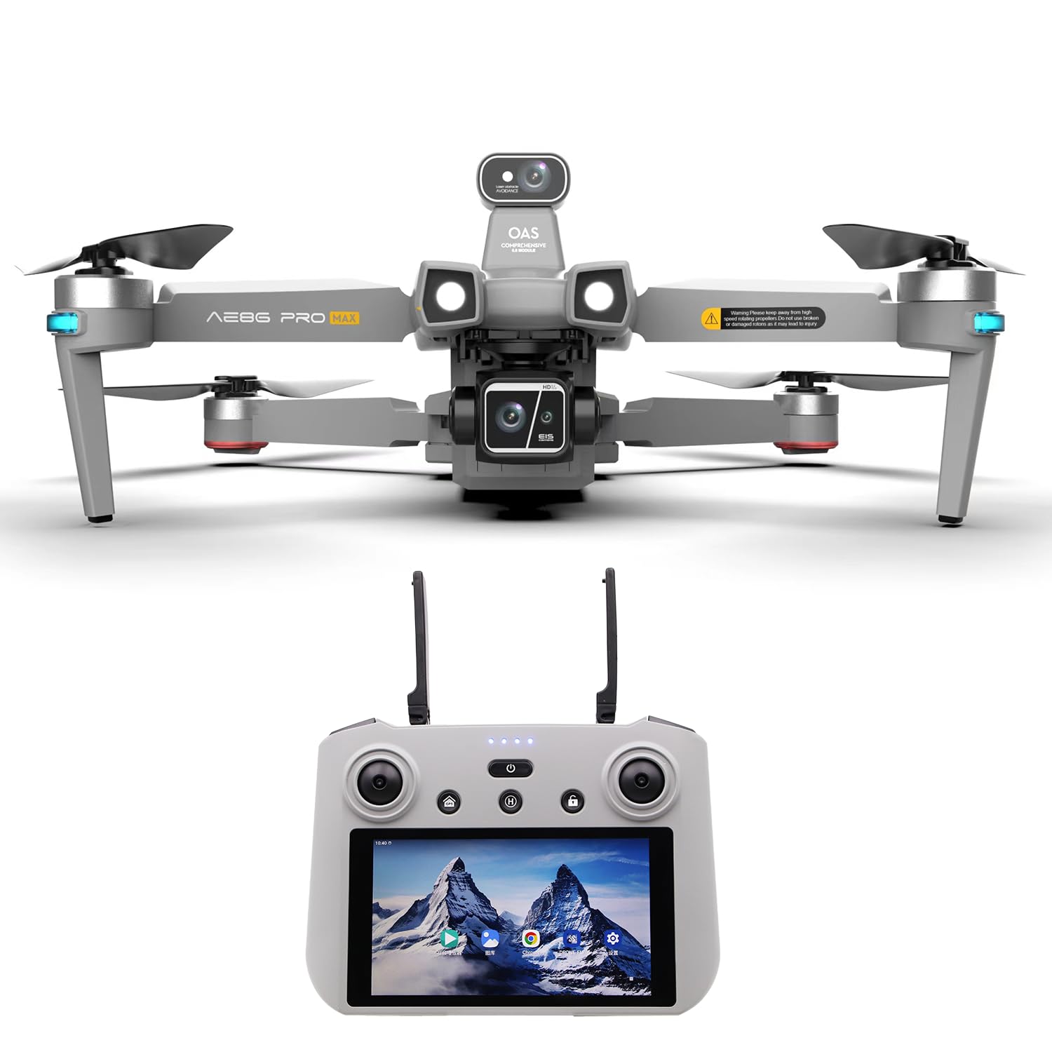 GPS Drone with Camera 4K for Adults,Professional 3-Axis Gimbal & 4K/30FPS EIS Camera, Smart Return to Home,Gesture Selfie,Fixed Point Surround,360° Obstacle Avoidance, Brushless Motors Level 8 Wind Resistance,Foldable Mini Drones for Beginners
