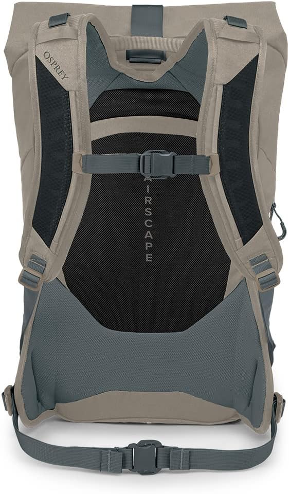 Osprey Metron 22L Roll Top Commuter Backpack, Tan Concrete
