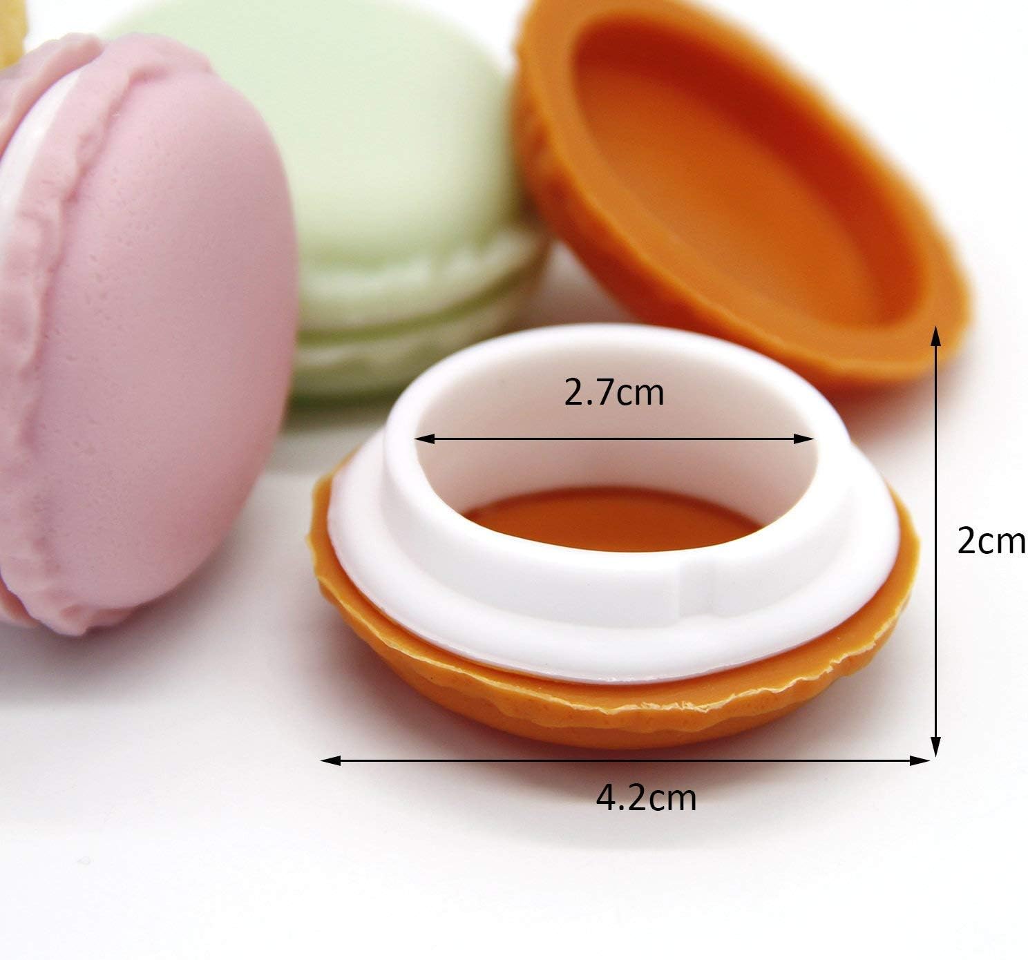 Coolrunner Macaron Case, Mini Macaron Box, Macaron Cute Pill Box, Colorful Macaron Jewelry Storage Box, Shape Storage Box Candy Cute Pill Organizer Case Container(8PCS)