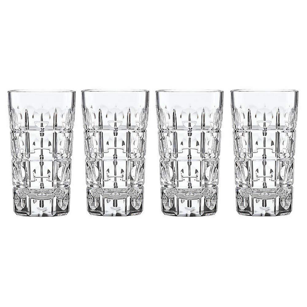 Reed Barton New Vintage 4Pc Odeon Highball Glass Set 5 40 LB Clear