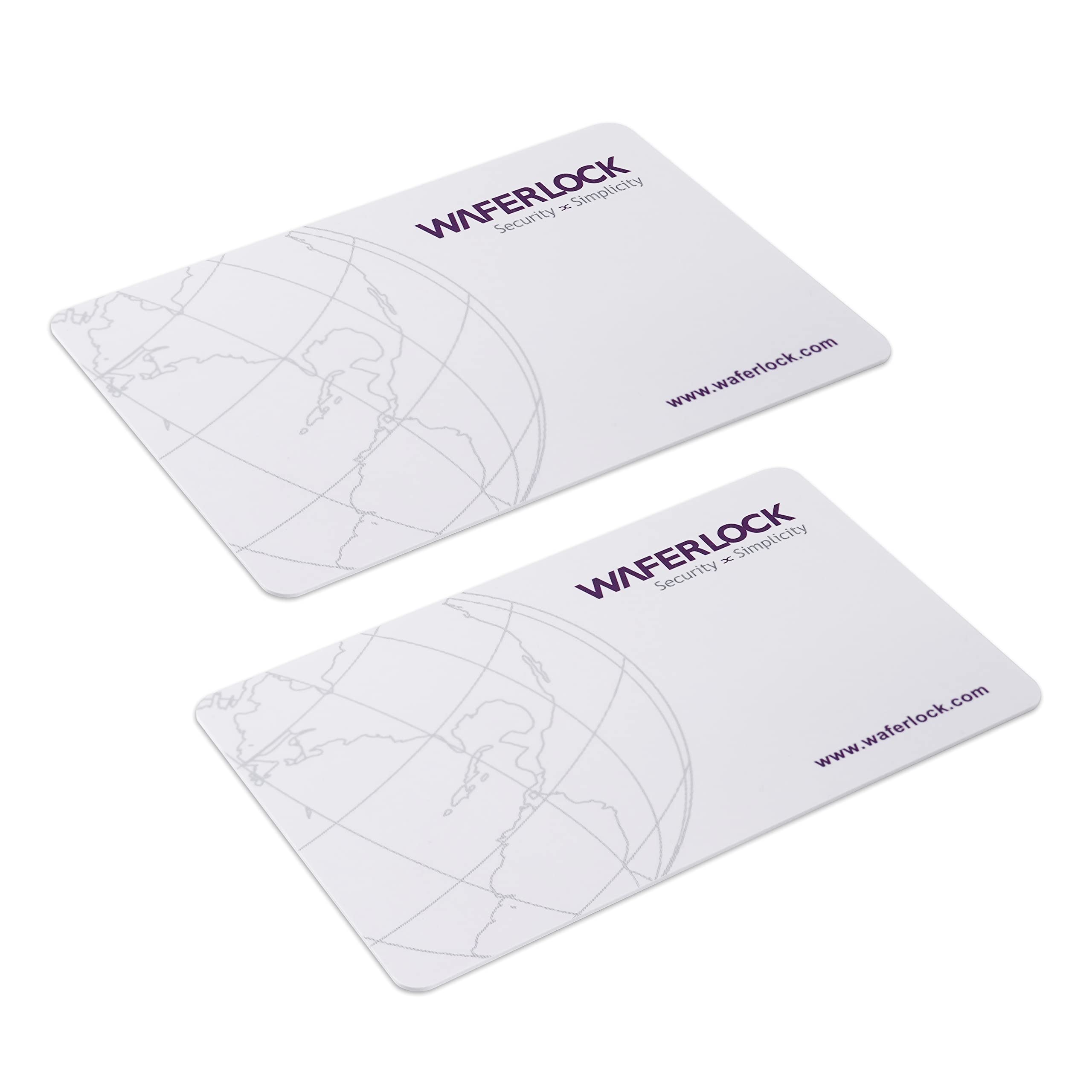 WAFERLOCKSmart Door Lock Accessory, Key Cards, White, Pack of 2