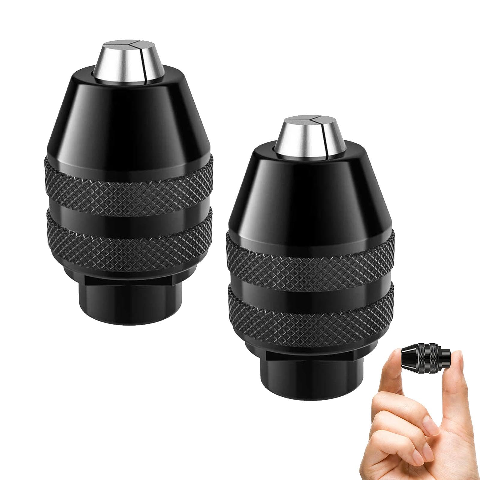 4486 Multi Chuck for Dremel 2 Pack, Mellbree 0.8-3.2mm Drill Keyless Bit Chuck Shank Rotary Tool Change Kit Compatible for Dremel 4486 Part Rotary Tools 3000 4000 7700 8200