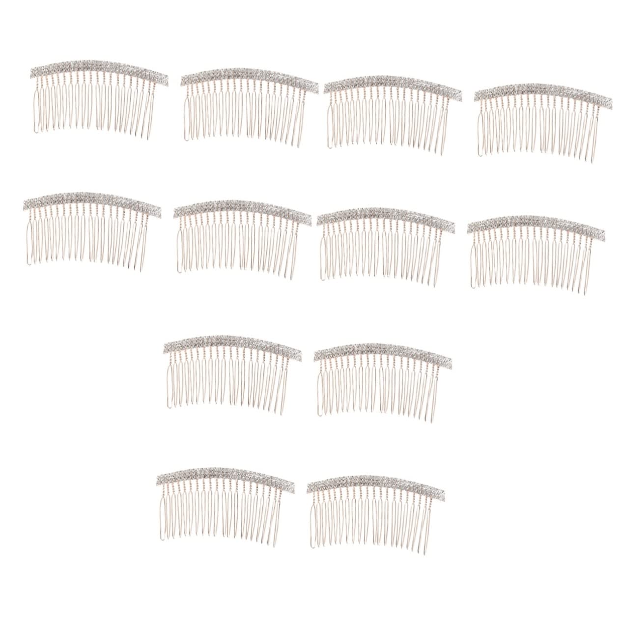 12 Pz Pettine Per Laterale Decorazioni Per Floreali Pettine Botto Pettini Laterali Per e Per a Fiore Accessori Sposa Strass