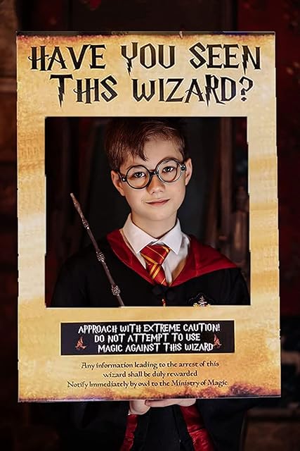 JeVenis Wizard Photo Booth Frame Have You Seen This Wizard Photo Booth Props Birthday Party Photo Booth Props for Theme Party Decorations