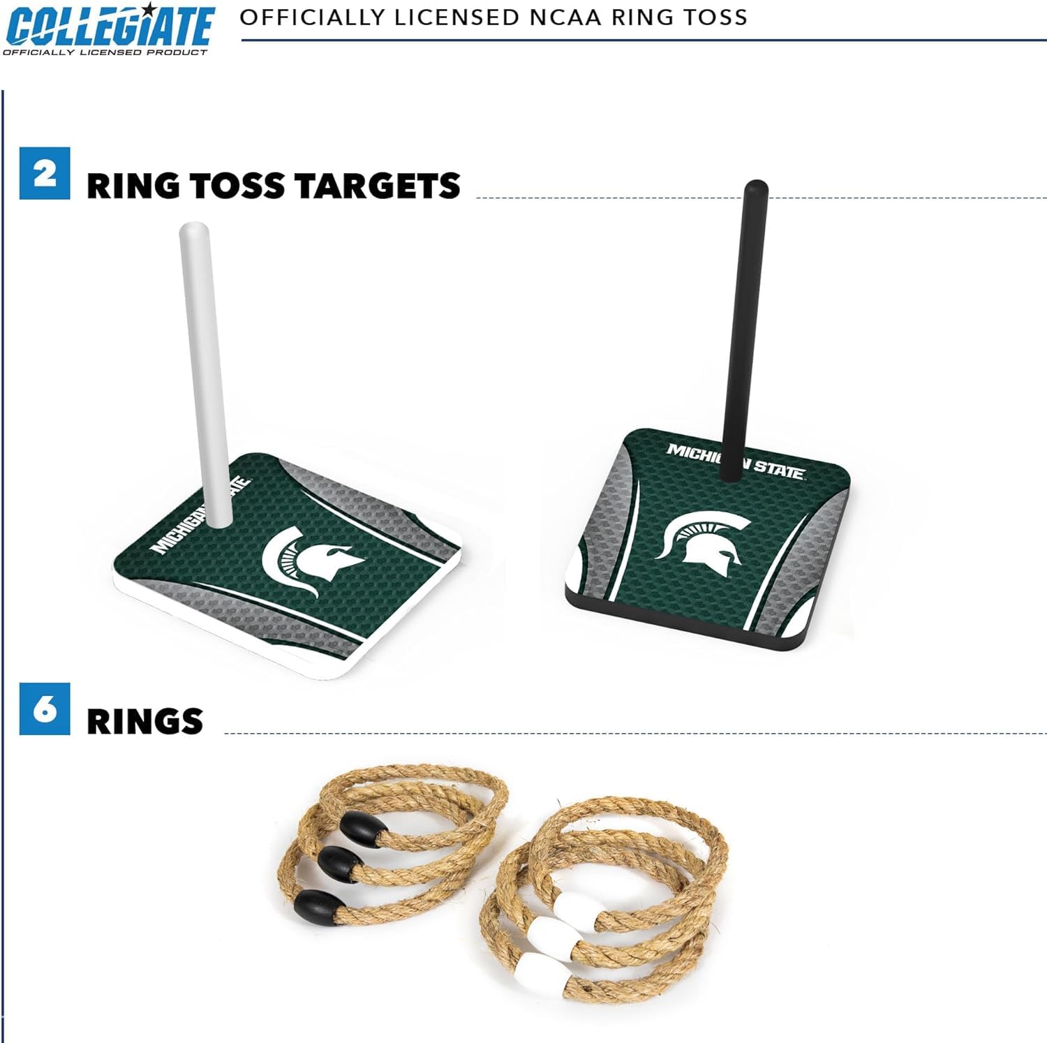 College-Angebotsset aus Massivholz mit HD Team Graphics Direktdruck - Heckklappenring-Set - Tolles Geschenk für jeden NCAA-Fan