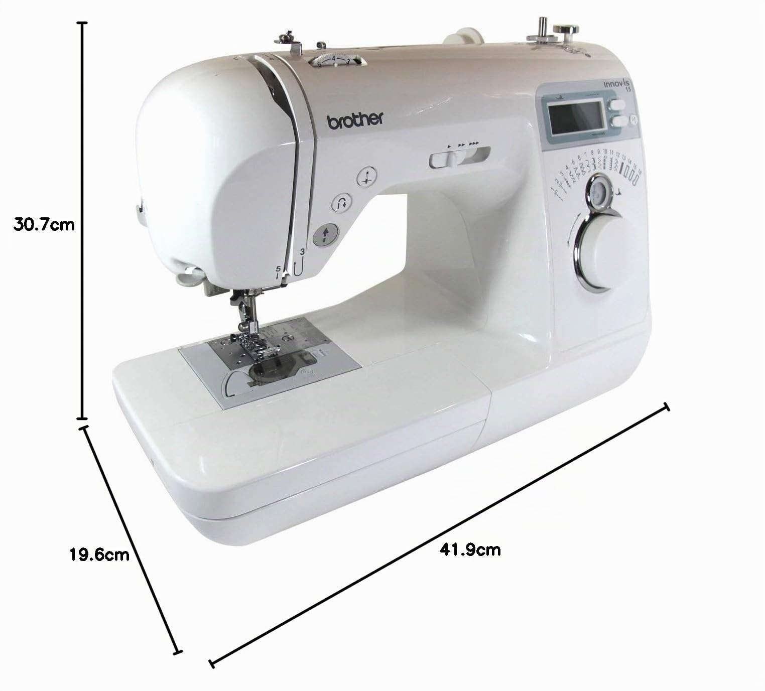 Brother 4977766712637 – Innov-is 15 Macchina da Cucire Elettronica – 16 Tipi di Punti.