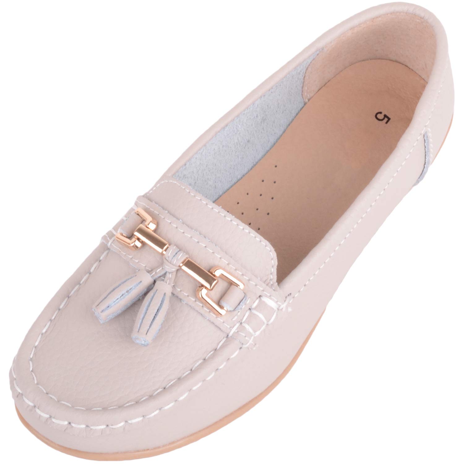 ABSOLUTE FOOTWEAR Mocassini da donna in pelle casual senza lacci