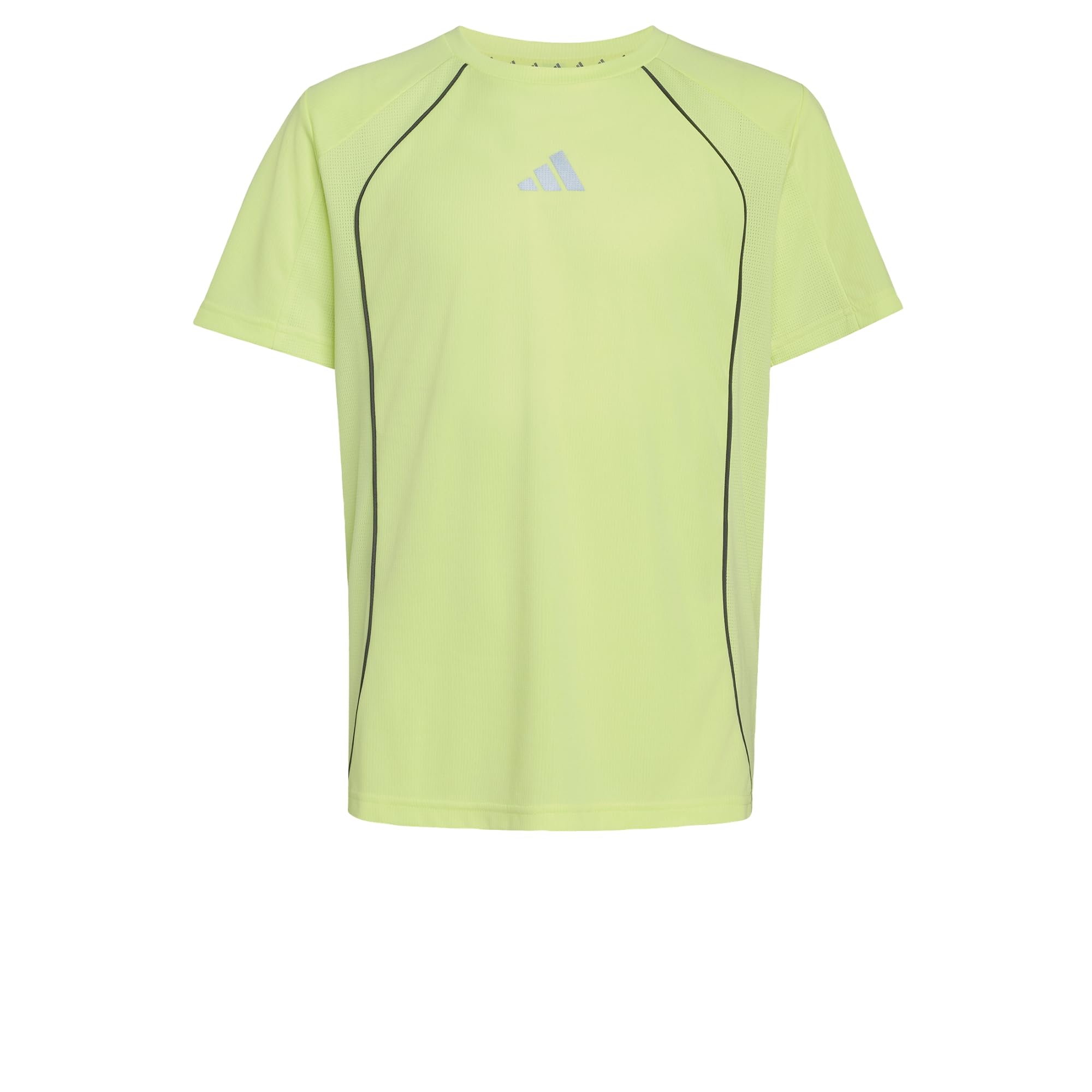 adidas Unisex Kids Tech Apparel Climacool Shirt, Frozen Lemon/Reflective Silver, 15-16 Years