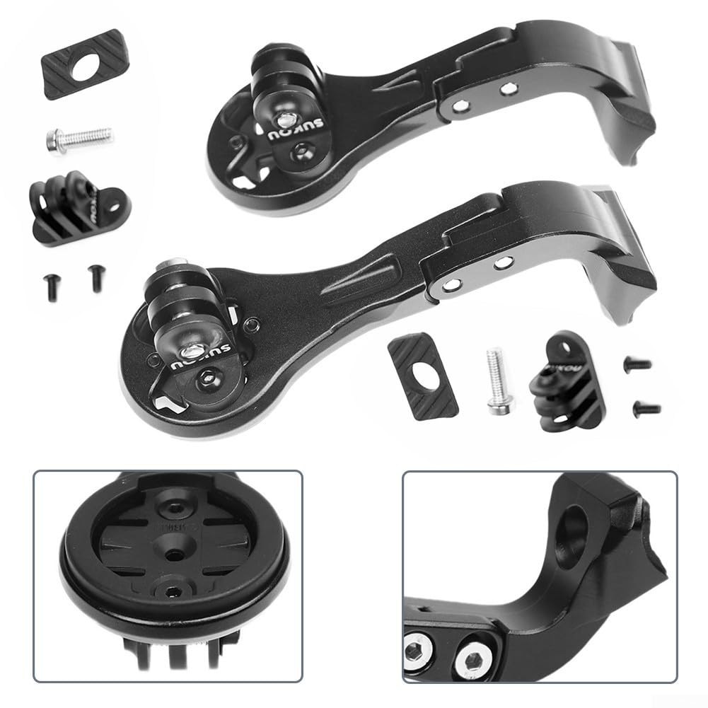 Supporto per GPS da bicicletta per dispositivi Garmin Edge, compatibile con Trek Madone SLR7 e SLR9 con layout di cabina di pilotaggio montato su telaio (lungo)