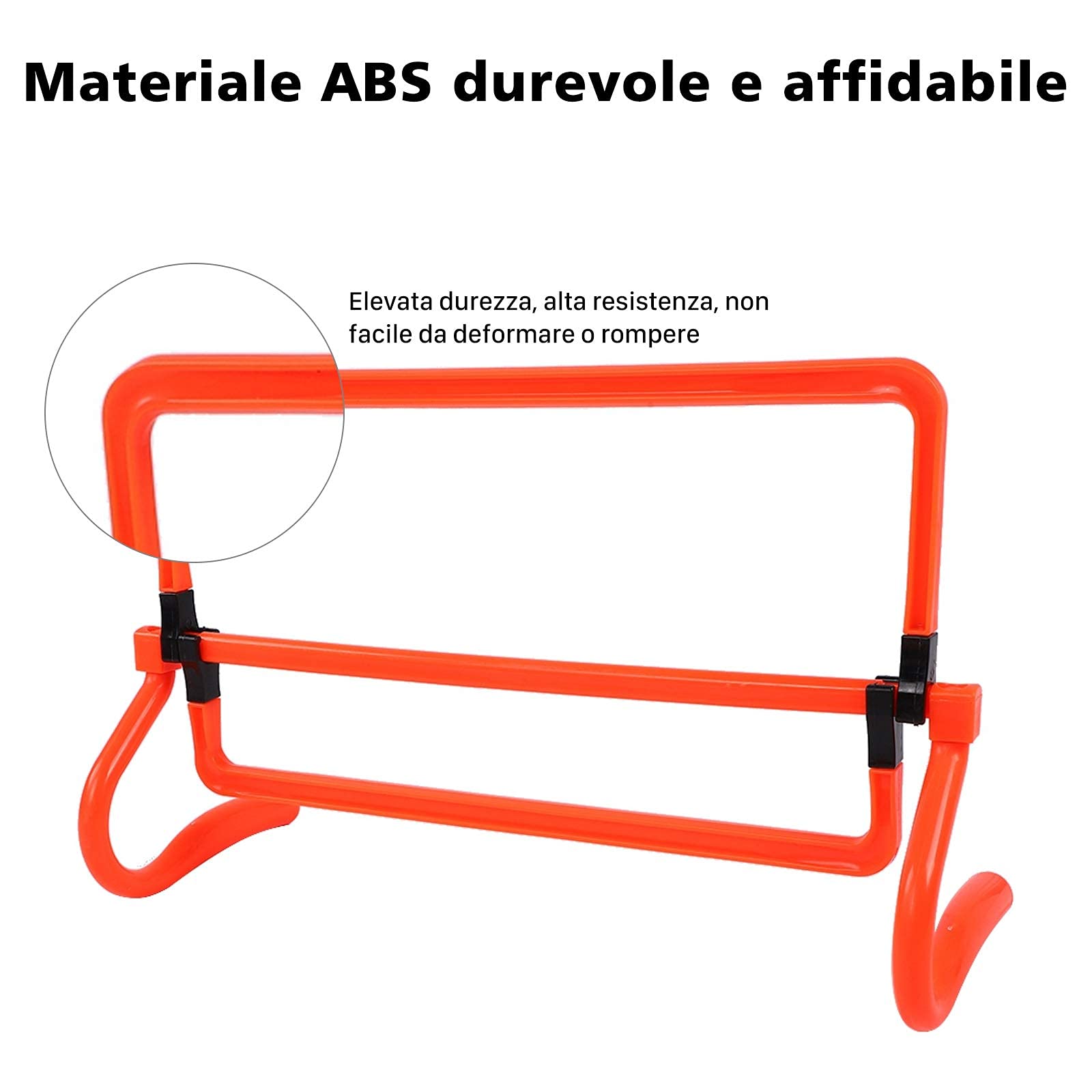 Vallas De Entrenamiento De FúTbol Ajustable Y Plegable, 5 Piezas De Altura Ajustable Vallas Agilidad, Soporte De Vallas De Entrenamiento De Velocidad De FúTbol, ​​Valla De Entrenamiento De Agilidad