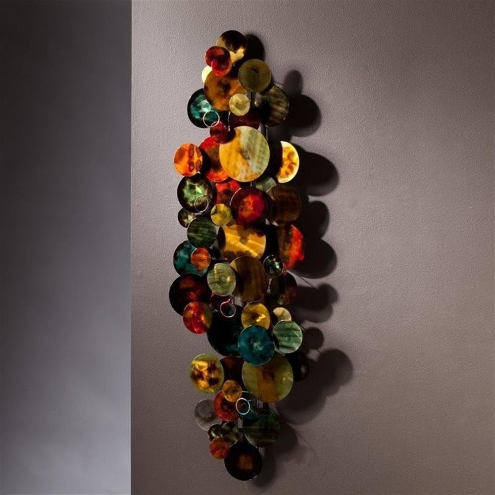 Southern Enterprises SEI Furniture Longavi Metal Wall Sculpture in Multi-Color Glaze