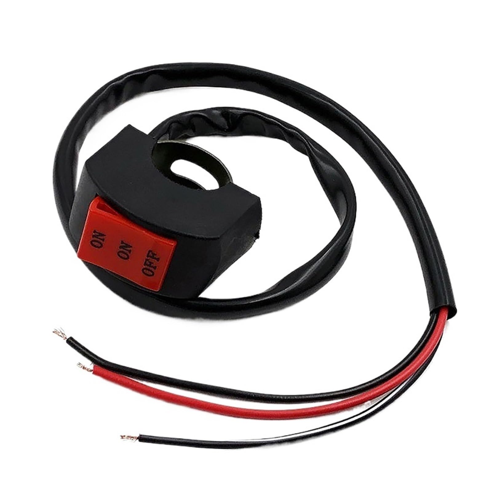 Interruptor de faro LED para motocicleta compatible con manillar de tres líneas 7