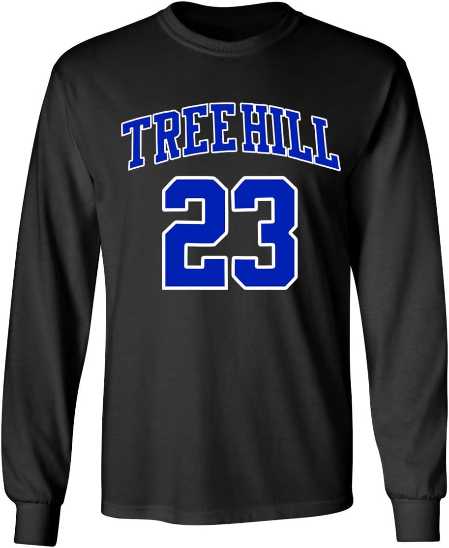 Ravens Basketball Movie #23 Nathan Scott One Tree Hill Jersey Style Men's Long Sleeve T Shirt