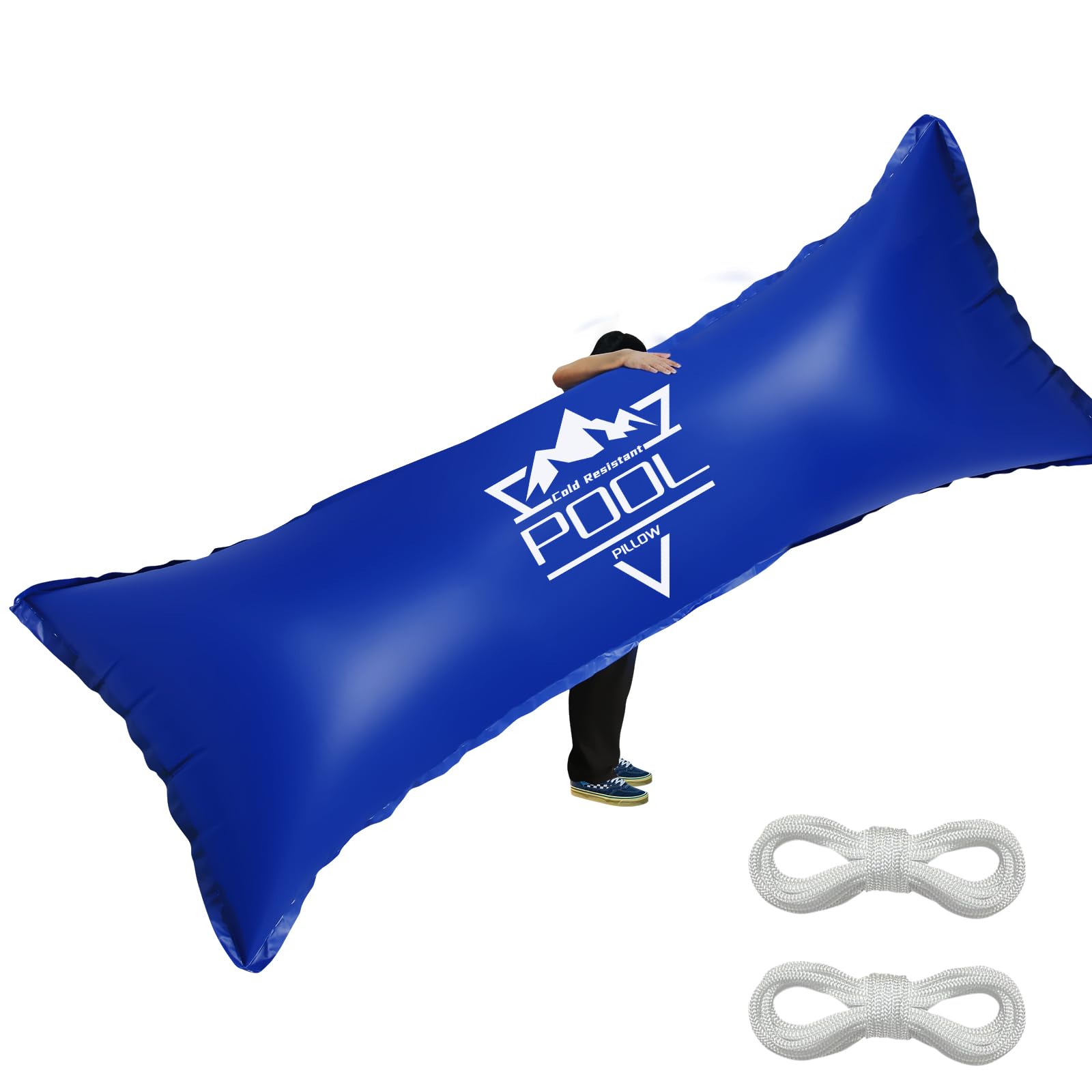Poduszki basenowe do basenów naziemnych 38 cm x 10 cm zimowa osłona basenu poduszka powietrzna wytrzymała odporna na zimno korektor lodu poduszka na basen balon zimowy zestaw zamykający zimowanie